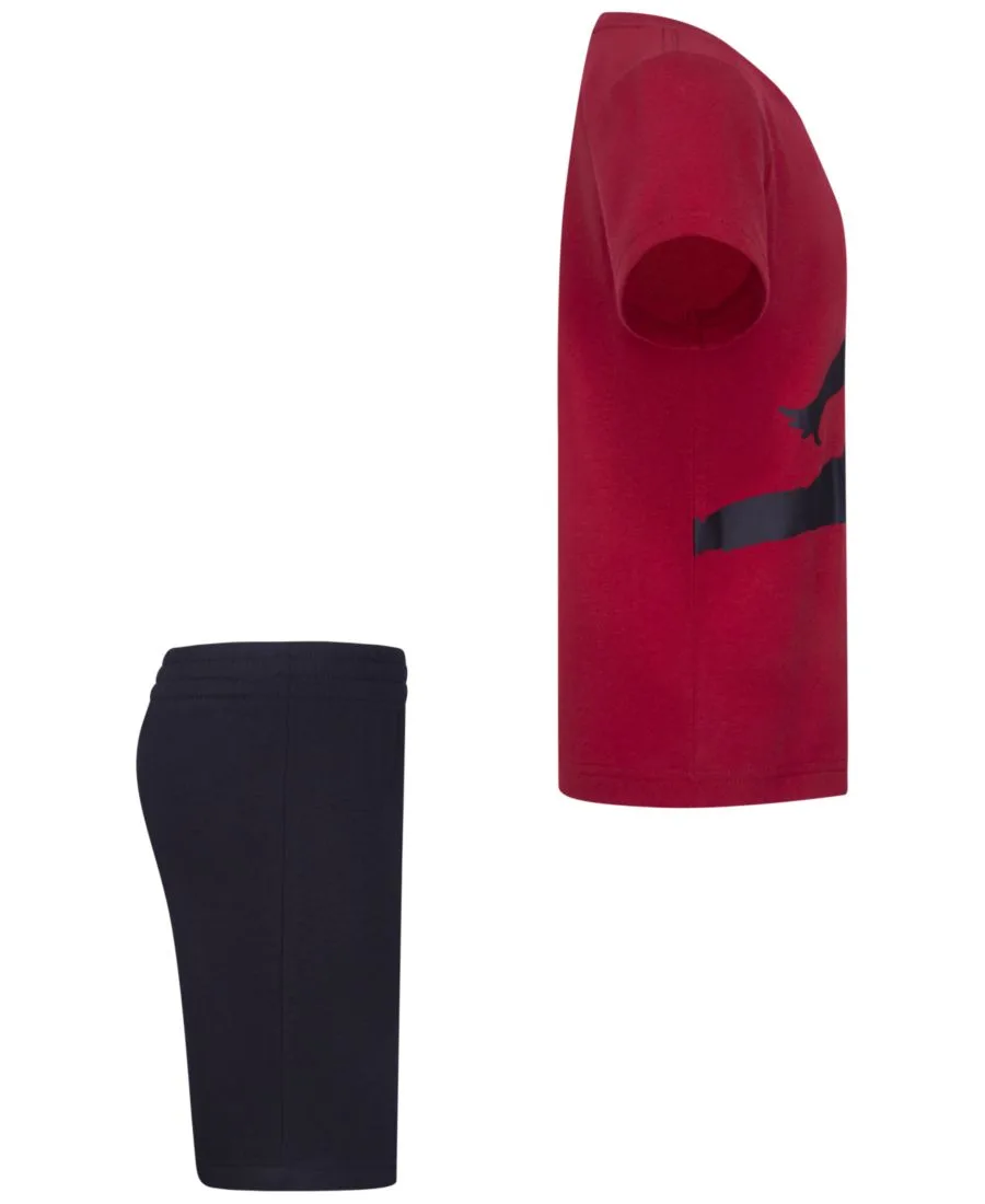 Детский комплект из футболки и шорт Jumbo Jumpman (4-7 лет), 2 предмета Jordan, черный/красный — фото 4