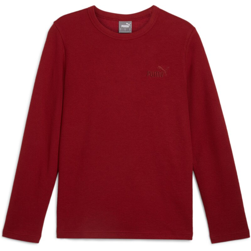 

Футболка с длинным рукавом и вафельным принтом Puma, красный