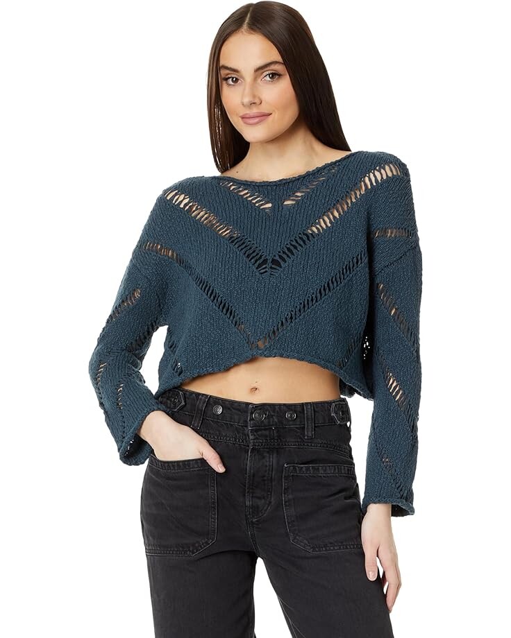 

Свитер Free People Hayley Sweater, цвет Ocean Abyss