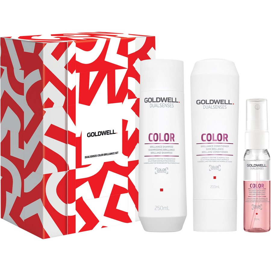 

Шампунь Goldwell Brilliance Shampoo, DS Color Shampoo 250 ml + DS Color Conditioner 200 ml + Color Brilliance Serum Spray 30 ml / 1 Stk.
