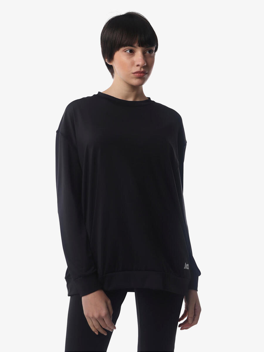 

JAKED черная женская толстовка из синтетического материала для фитнеса