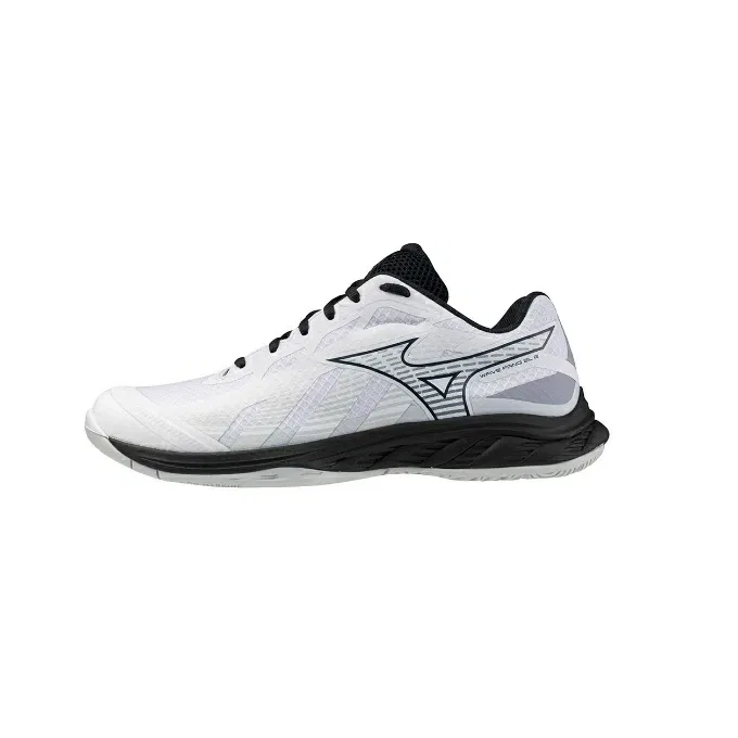 Кроссовки для бадминтона «Wave Fang EL2» от Mizuno, Wh/Bk/Gy