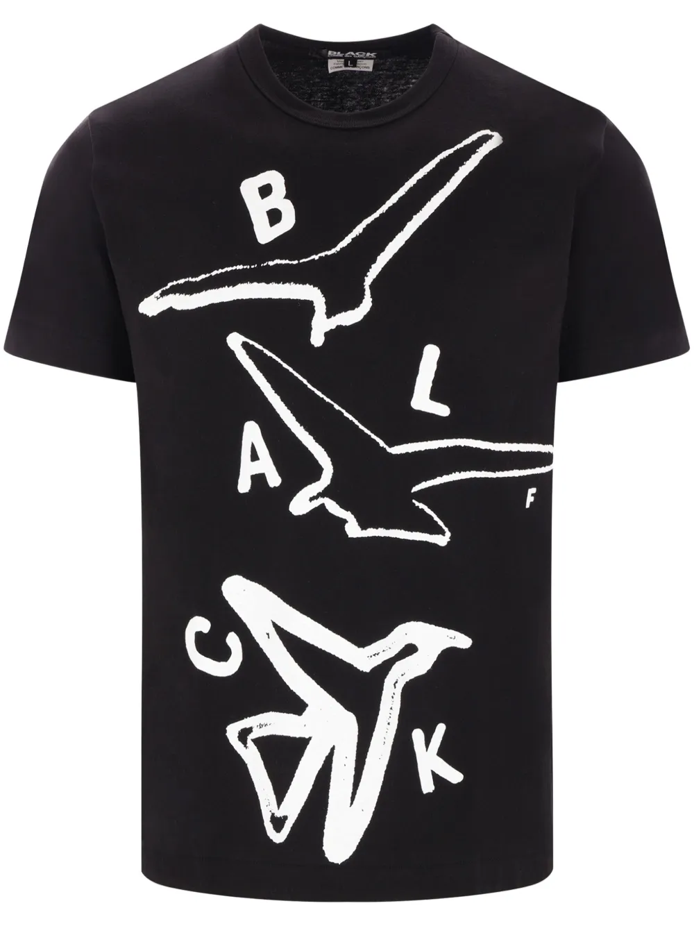 

Футболка с графичным принтом Black Comme Des Garçons, черный