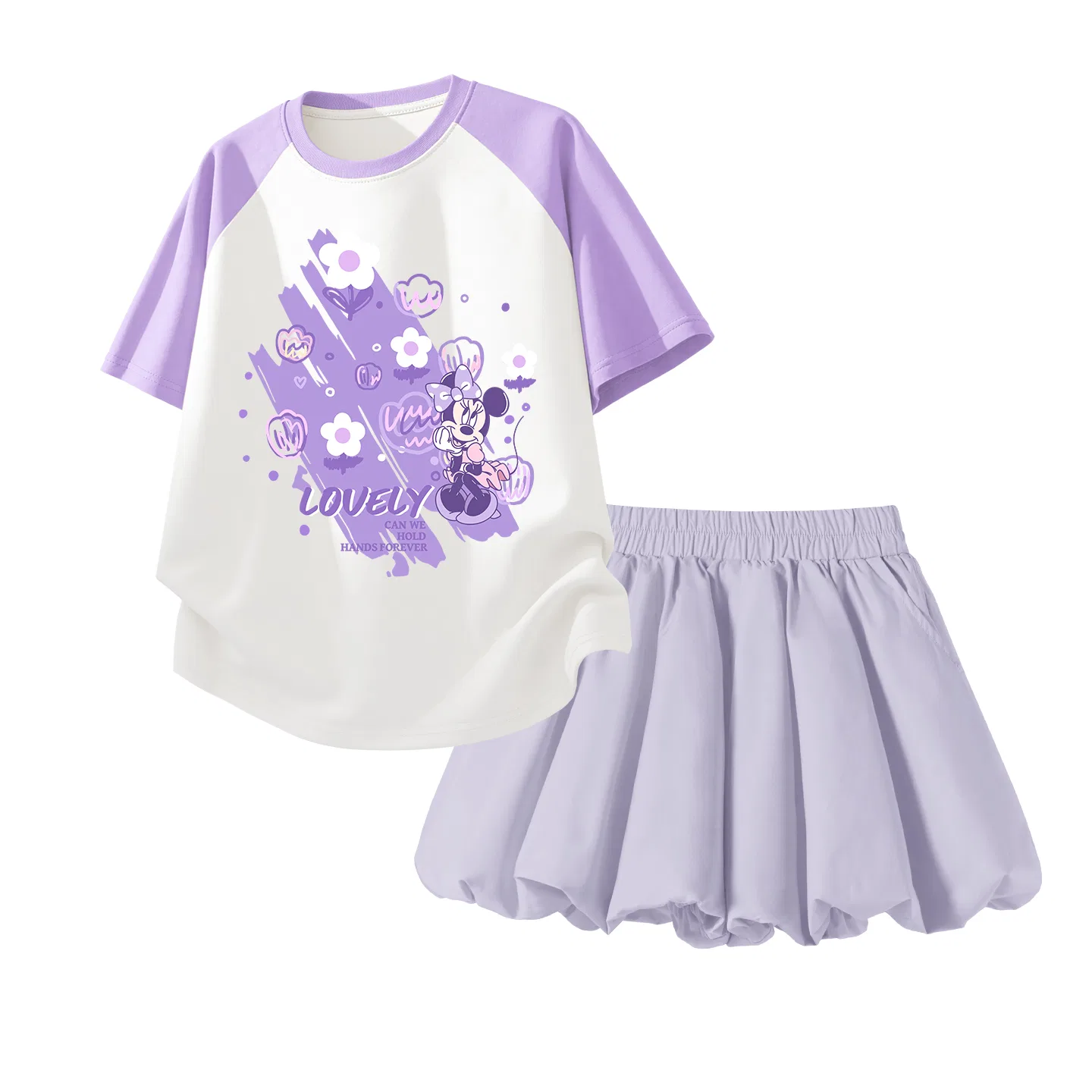 Спортивный костюм Disney Casual Sportswear 2 Piece Set Kids' фиолетовый/белый
