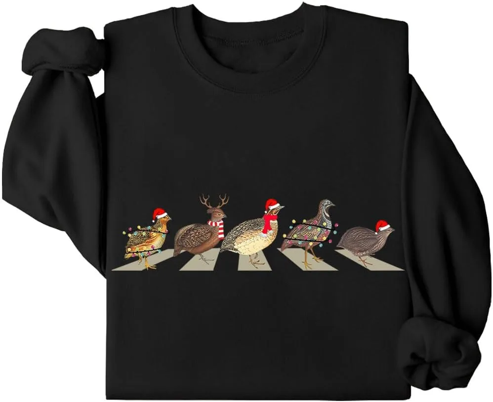 

Свитшот Christmas Quails с длинным рукавом Kzggs