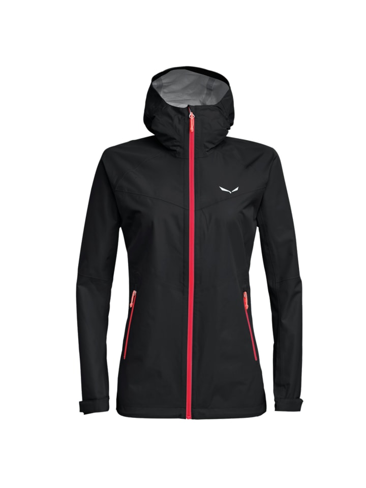 

Куртка софтшелл Salewa Regenjacke Aqua 3.0 ptx Hardshell, черный