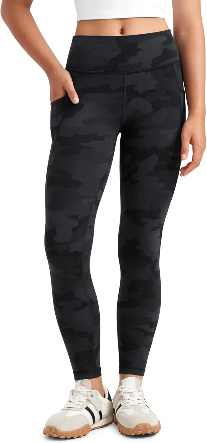 Леггинсы детские Butterluxe с карманами, CRZ YOGA, Dark Grey Camouflage 2