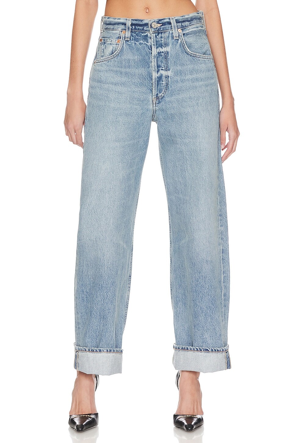 

Юбка Citizens of Humanity Ayla Baggy Cuffed Crop, цвет Skylights