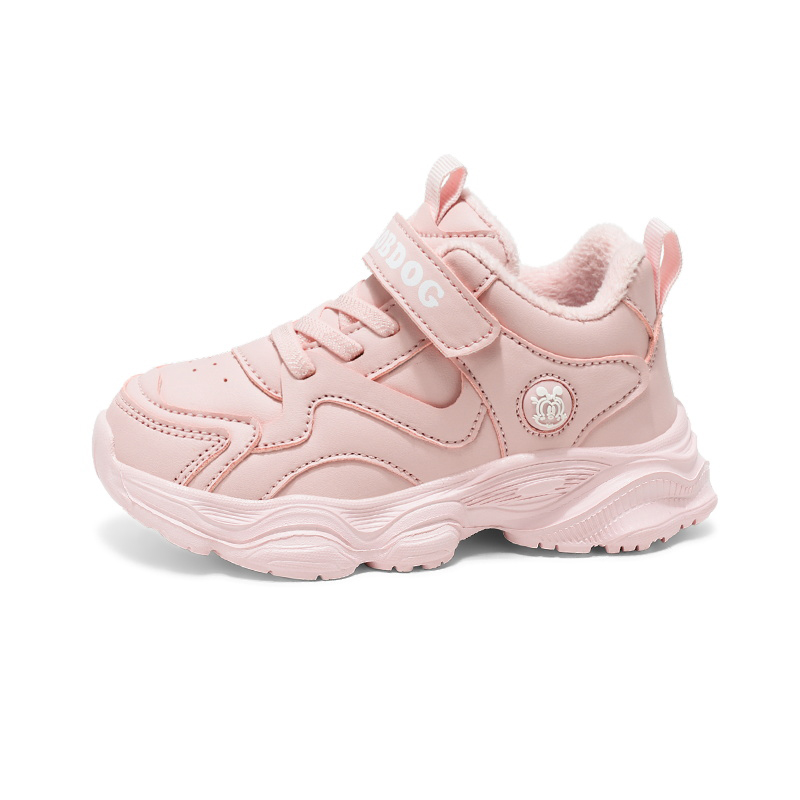 Непромокаемые нескользящие детские низкие кеды Kids' BOBDOG, Pink[Thin Fleece Thin Cotton] — фото 3