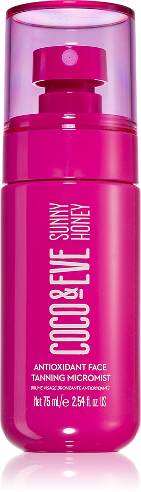 

Солнечный медовый антиоксидантный микромист для загара лица, спрей для автозагара для лица Coco & Eve, 75 мл