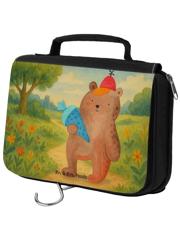 

Mr. & Mrs. Panda Косметичка с изображением медведя, школьный конусообразный дизайн, без надписи, белого цвета