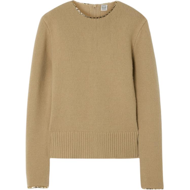 

TOTEME Свитер женский, коричневый, с круглой горловиной, Moderate Others