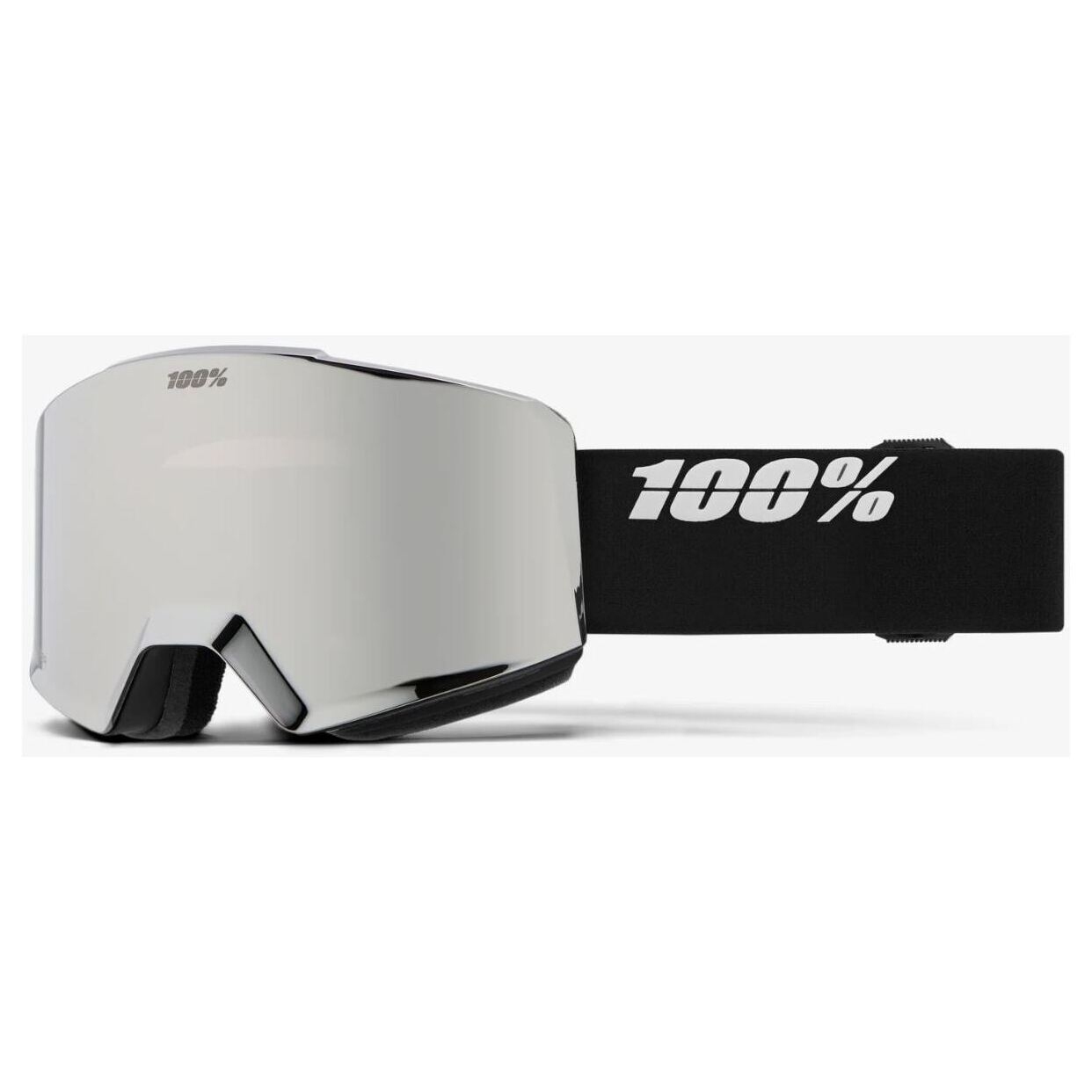 

100% очки Norg, Black-Silver - Hiper Silver Mirror + Bonus Turquoise Mirror Lens