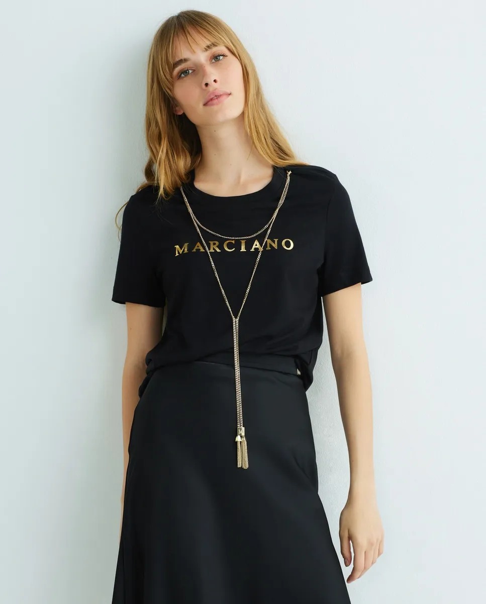 

Женская футболка с коротким рукавом Marciano By Guess, черный