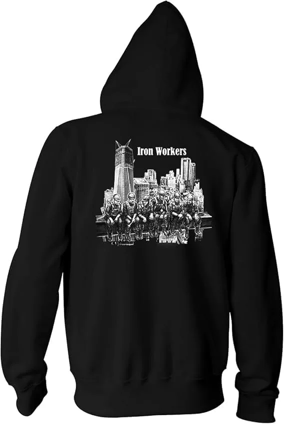 

Толстовка Iron Worker Graphic Hoodie — рабочая одежда повышенной видимости, 50/50 Cotton Blend