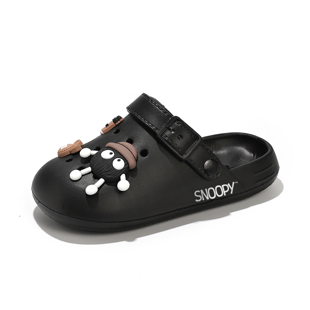 

Детские сабо: нескользящие, износостойкие, упругие, дышащие, поддерживающие SNOOPY, черный