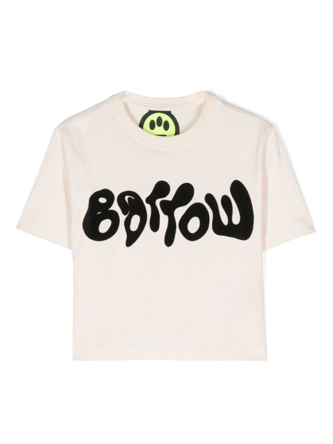 

Футболка Barrow kids с флокированным логотипом, укороченная, серый