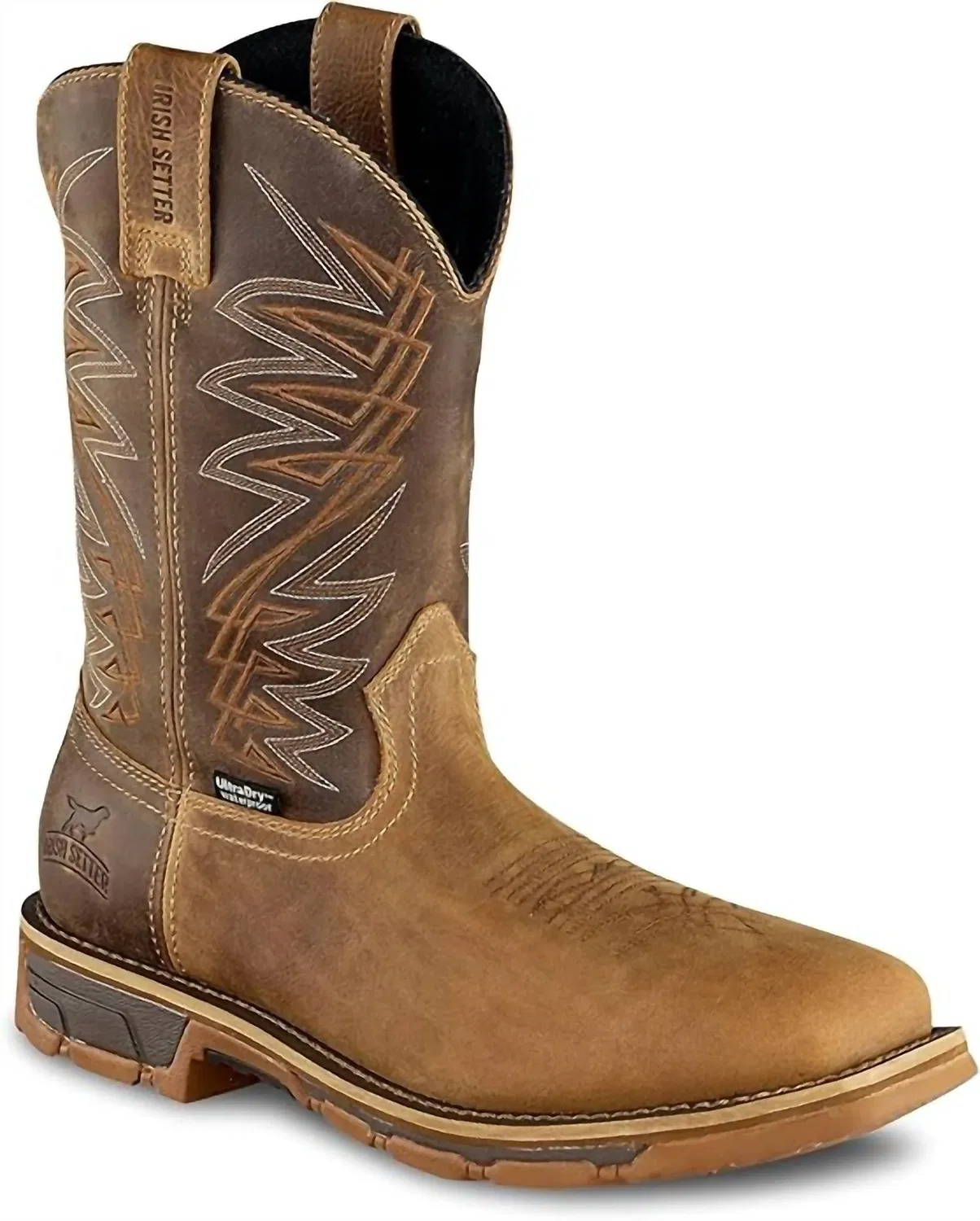 Irish Setter Boots Мужские рабочие ботинки Marshall 11", водонепроницаемые, с мягким носком, коричневого цвета — фото 2