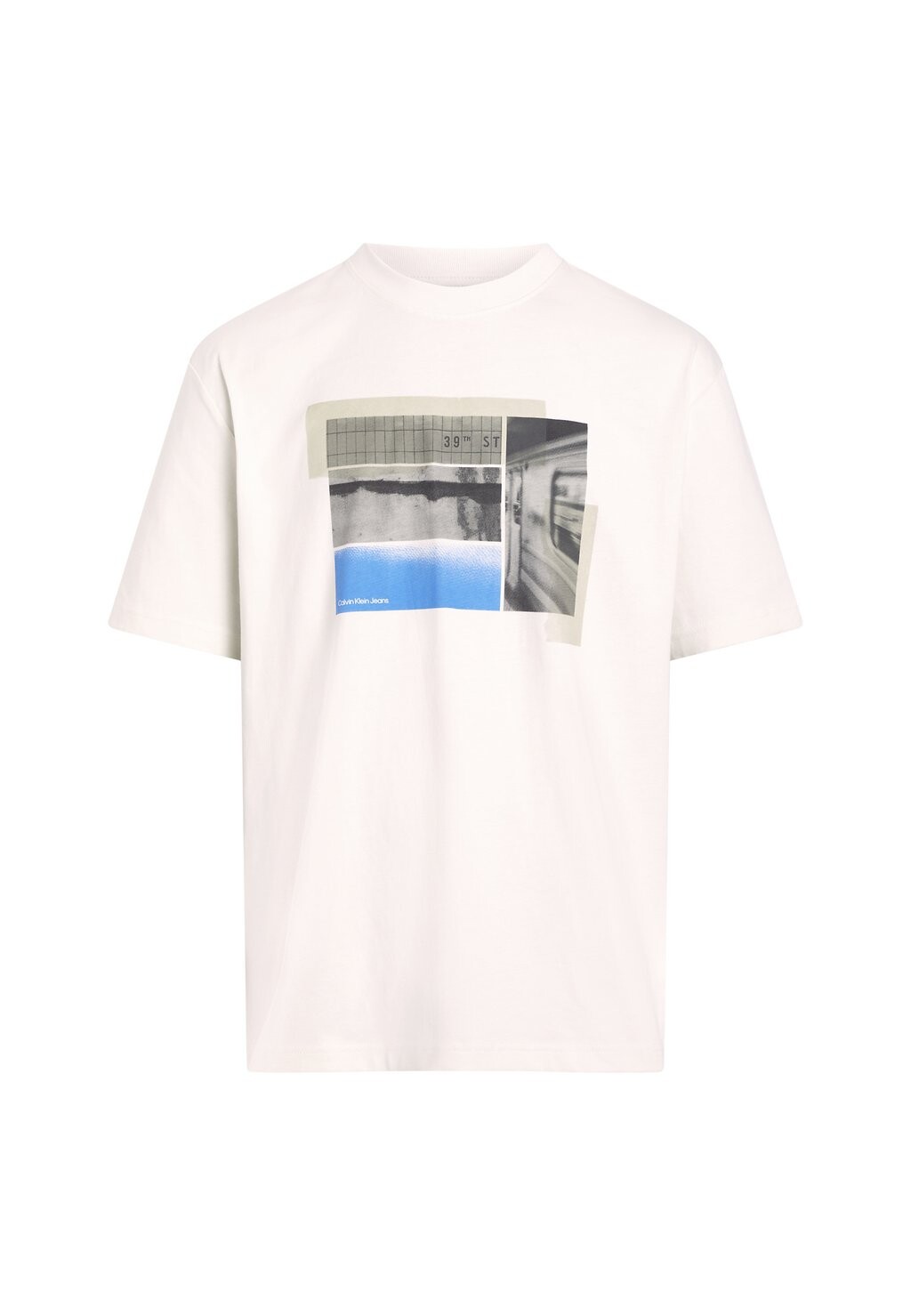 

Футболки с принтом CITY POSTER STREET TEE Calvin Klein, цвет Ivory