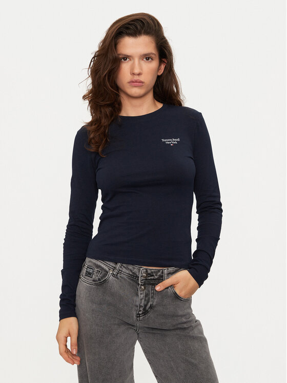 

Узкая блузка Tommy Jeans, синий