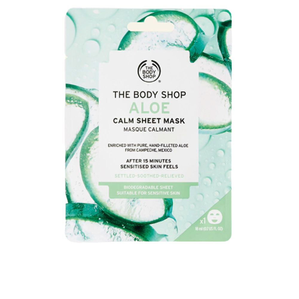 

Маска для лица Aloe calm sheet mask The body shop, 18 мл