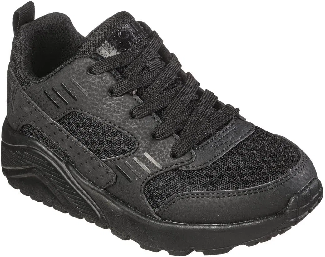 Детские кроссовки Skechers UNO Lite Ronzo, Black Synthetic Textile Black Trim — фото 4