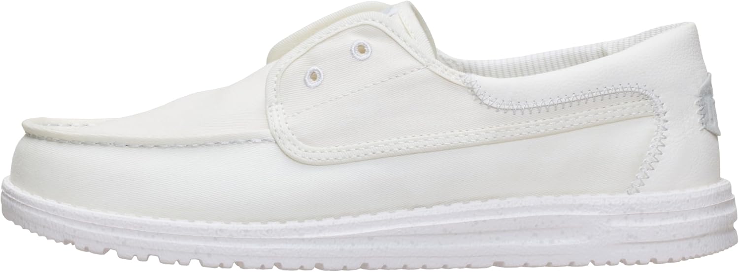 

Кроссовки HEYDUDE Mens Wally Cru Stretch Canvas, белый