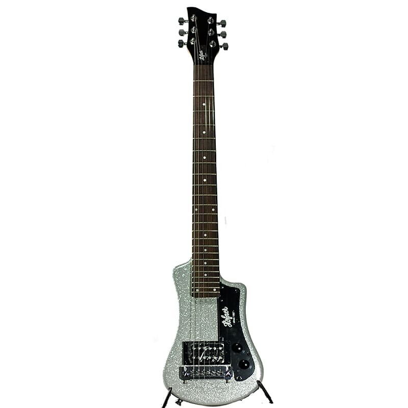 

Электрогитара Hofner Shorty Limited Travel Guitar w/ Gigbag - Metallic Silver