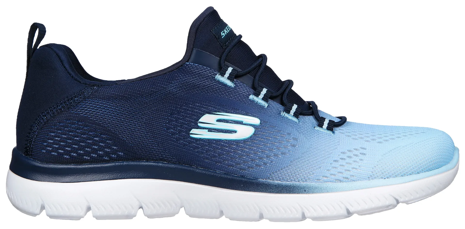 Кроссовки-слипоны Skechers "SUMMITS BRIGHT CHARMER", слипоны, слипоны, повседневная обувь с красивым цветовым градиентом, цвет морской волны — фото 3