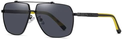 

Мужские солнцезащитные очки для женщин, солнцезащитные очки квадратной оправы, защита от УФ-излучения UV400, для вождения, рыбалки, плавания и пляжа MTZJH, 6321sand Black