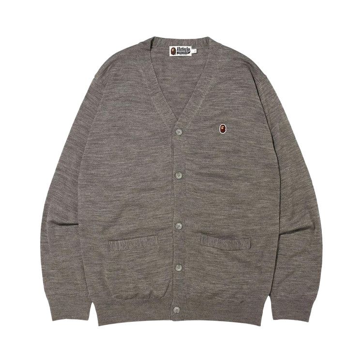 

Кардиган BAPE Ape Head One Point Knit Cardigan, Grey