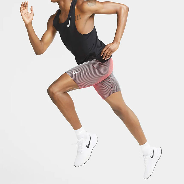Повседневные шорты мужские темно-красные Nike, темно-красный — фото 4