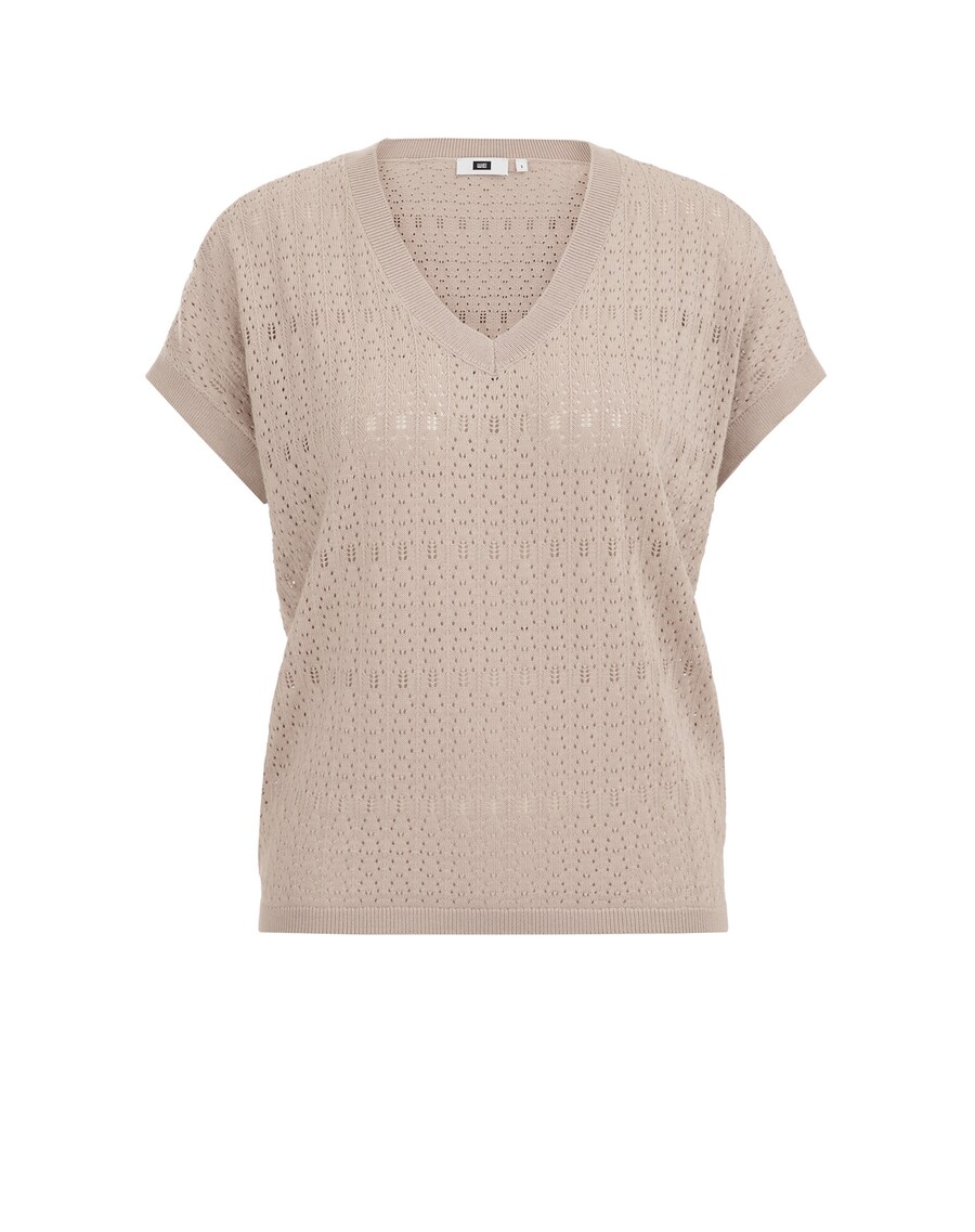 

Тонкий вязаный свитер WE Fashion Sweater, бежевый