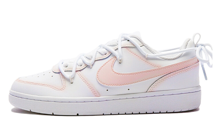 

Кроссовки Nike Court Borough Skateboard Shoes Women's Low-Top White Pink, Розовый, Кроссовки Nike Court Borough Skateboard Shoes Women's Low-Top White Pink