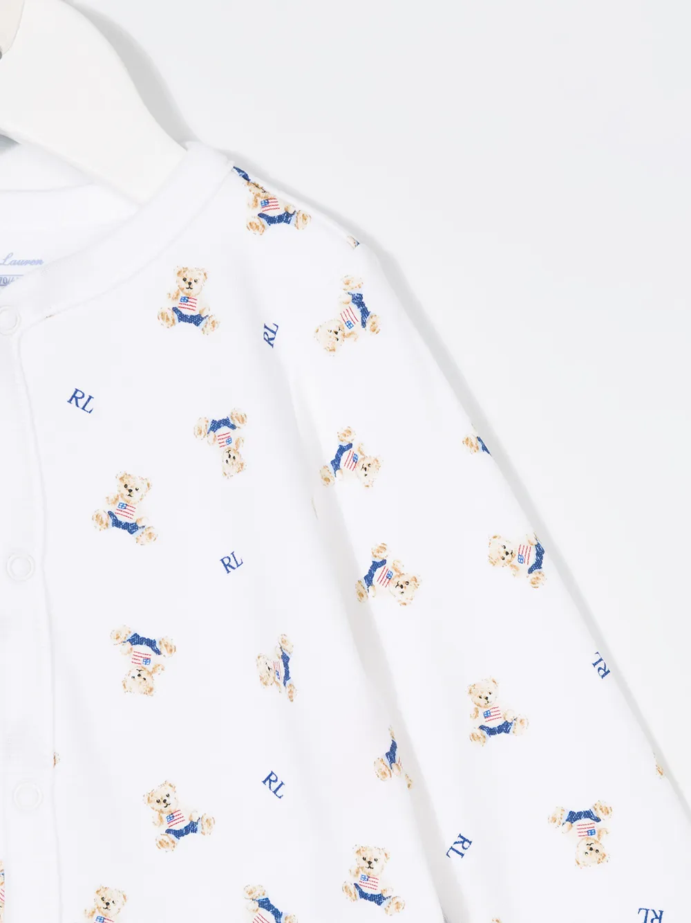 Пижама с принтом POLO RALPH LAUREN KIDS, белый — фото 3