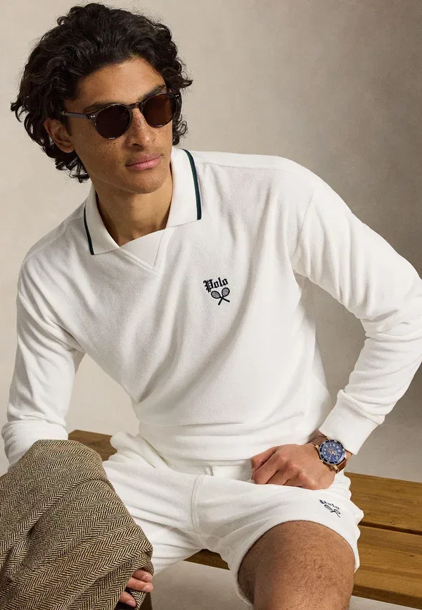Толстовка с поло-воротником Polo Ralph Lauren, белый