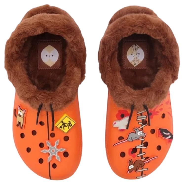 South Park x Classic Clogs Unisex Orange Crocs, оранжевый — фото 4