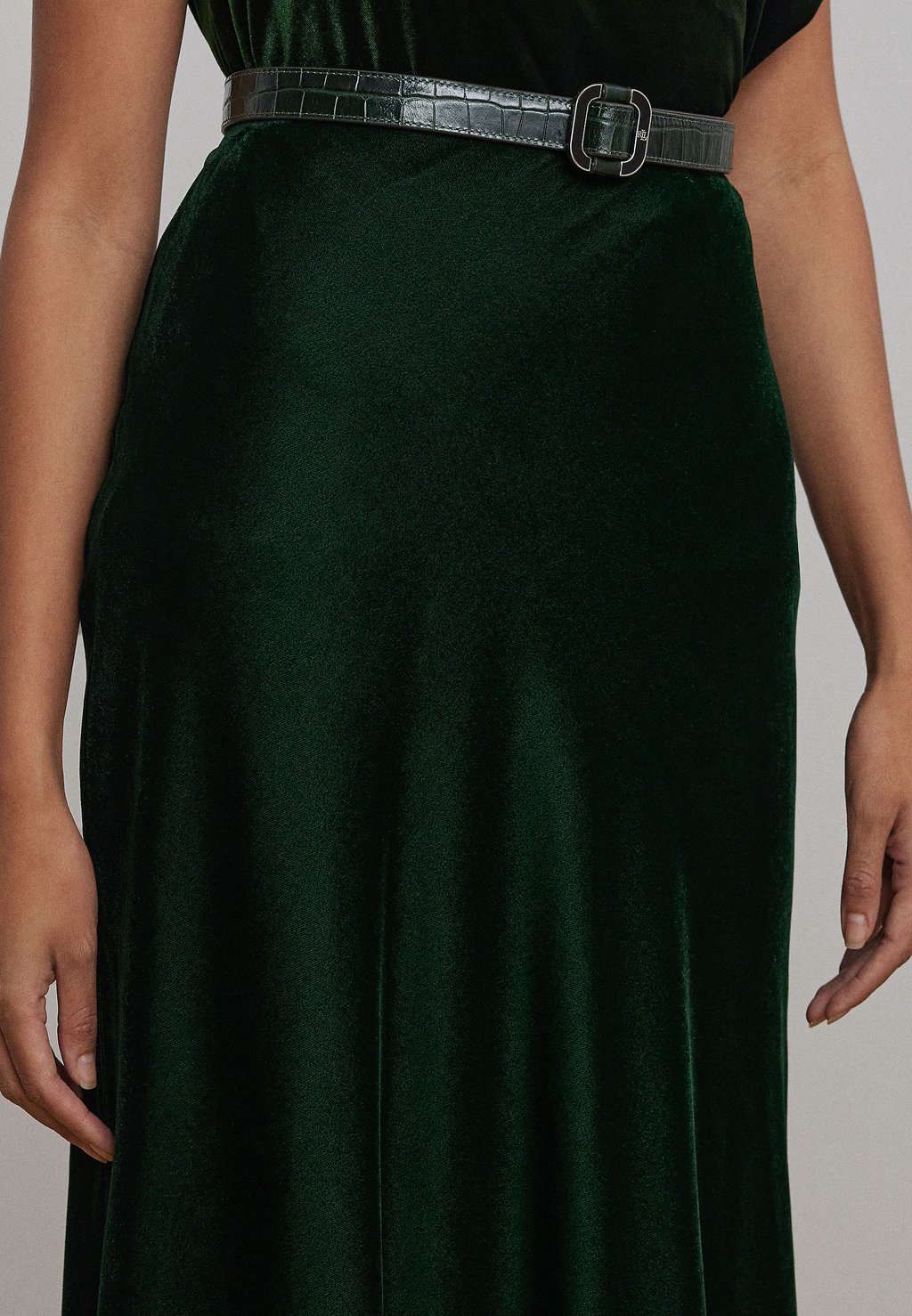 

Юбка А-силуэта VELVET A LINE SKIRT Lauren Ralph Lauren, зеленый