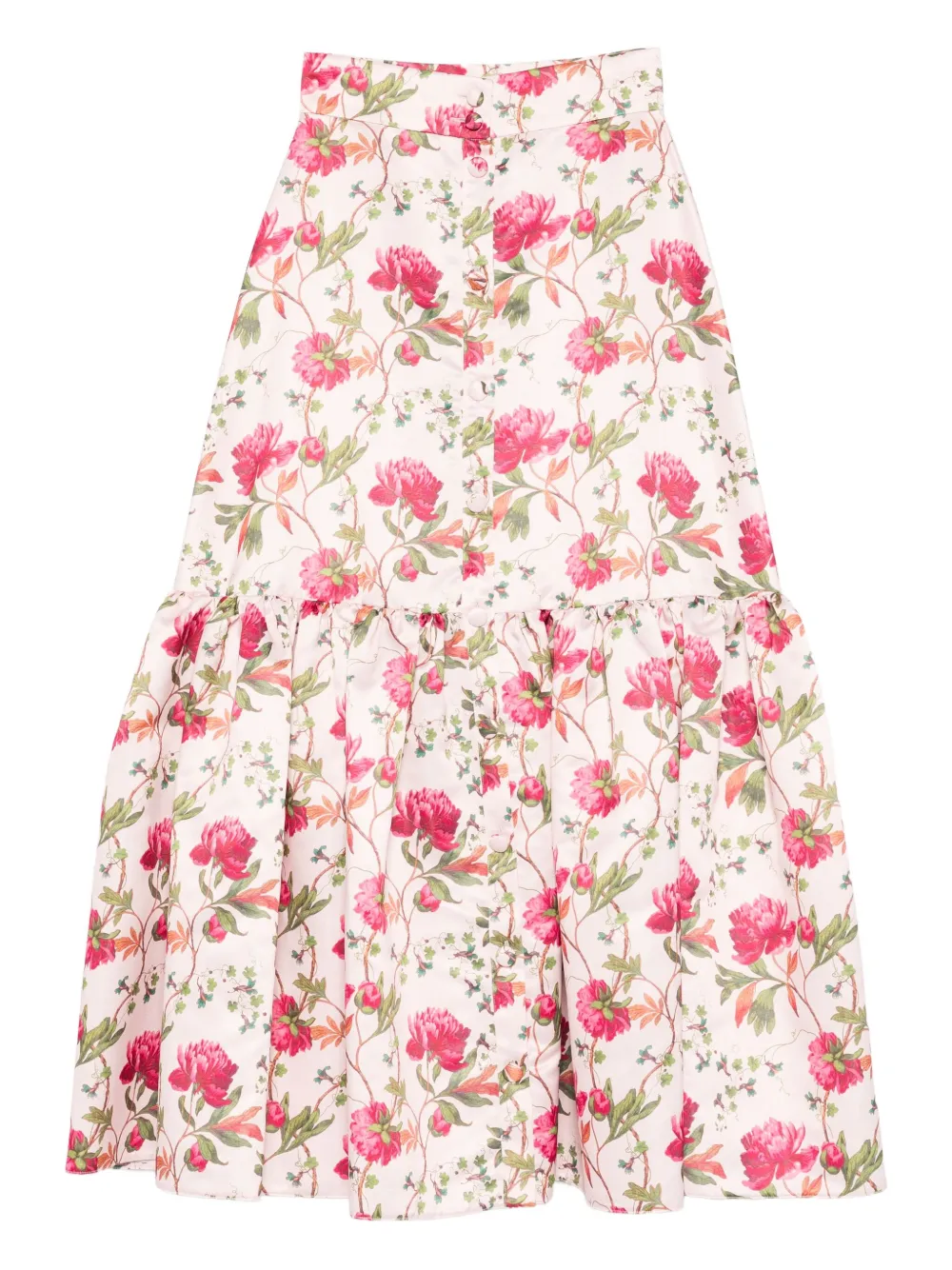 

Юбка с цветочным принтом Giada Curti, бежевый