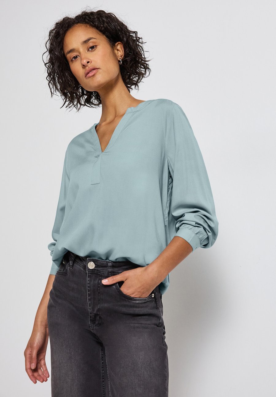 

Блуза Street One SPLIT NECK, Blau/Blue