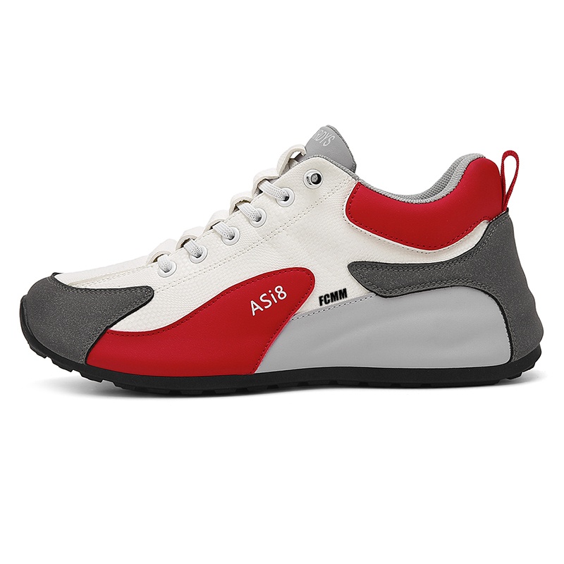 

Дышащие низкие детские кроссовки для скейтбординга для подростков FCMM, белый/красный