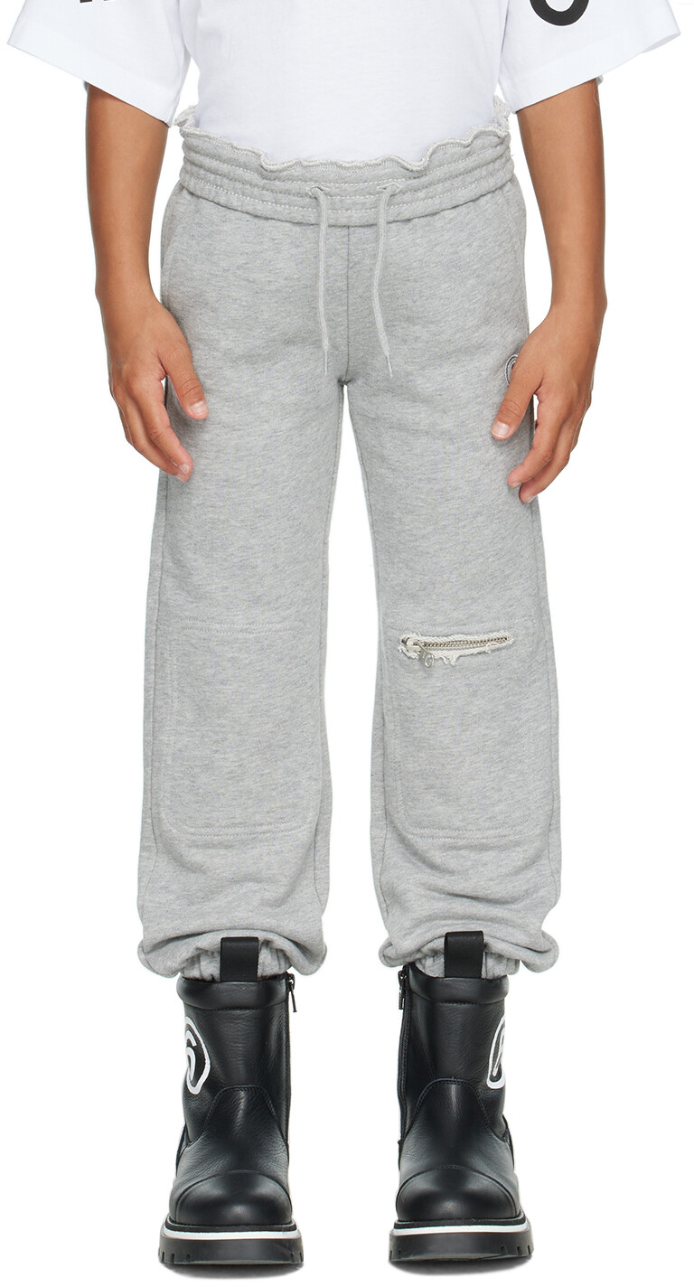 

Детские серые спортивные брюки на молнии MM6 Maison Margiela Kids, Серый, Детские серые спортивные брюки на молнии MM6 Maison Margiela Kids