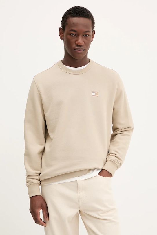 

Хлопковая толстовка Tommy Jeans, зеленый