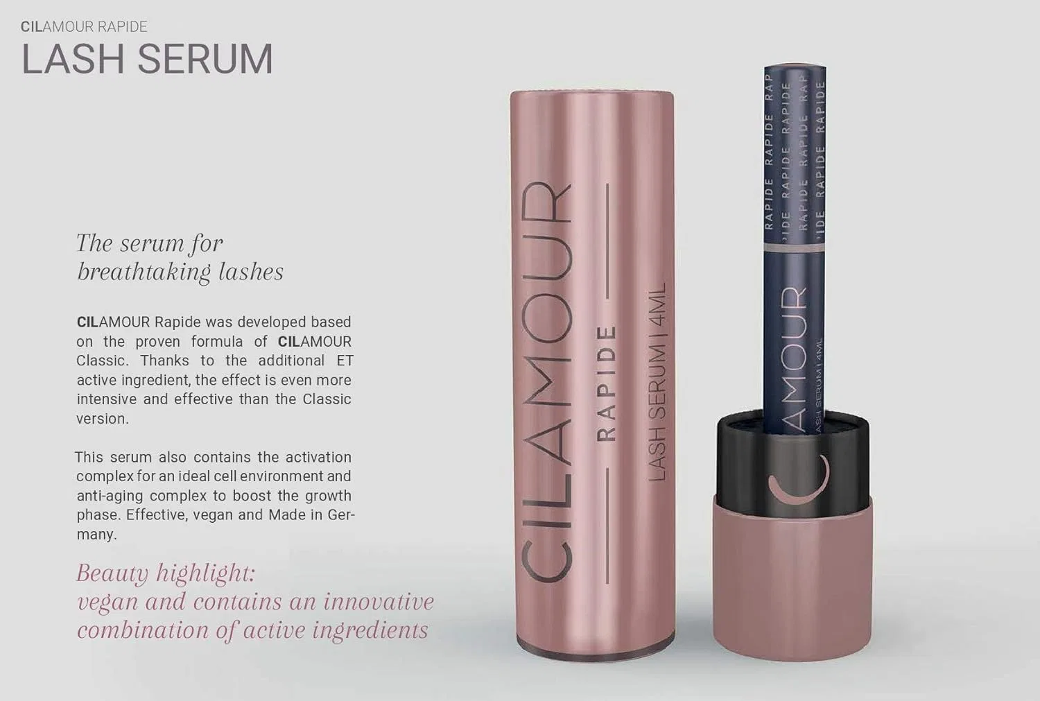 Сыворотка для ресниц и бровей «Rapide Lash Serum» от Cilamour Kosmetika — фото 4