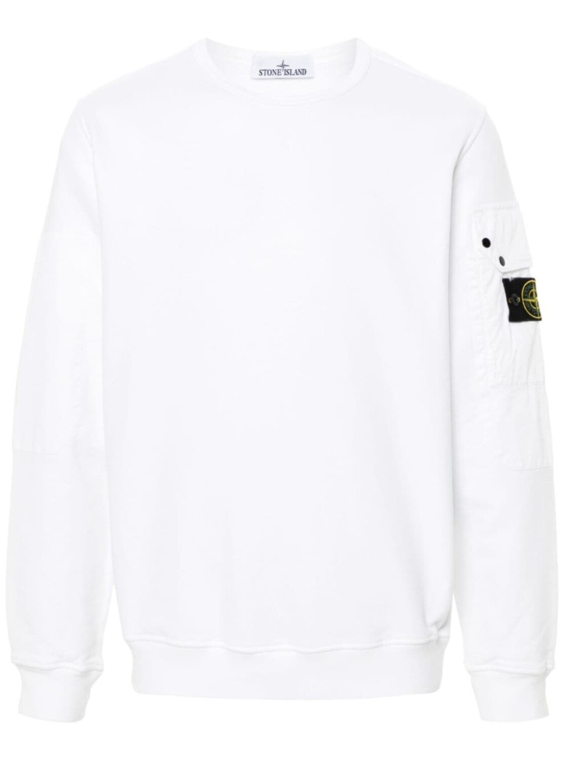 

Stone Island толстовка с нашивкой Compass, белый