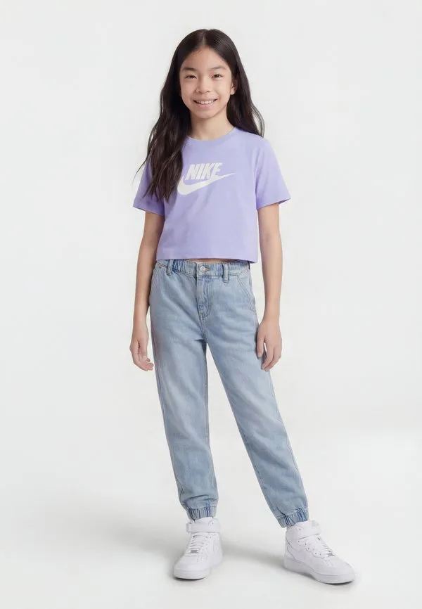 Укороченная футболка с принтом «футура» Nike Sportswear, Light Thistle