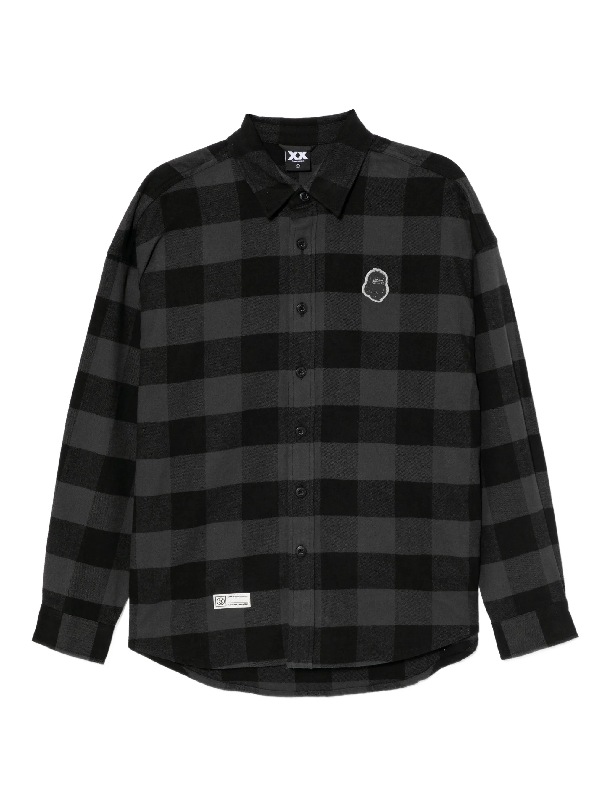 

Рубашка в клетку Fingercroxx, черный