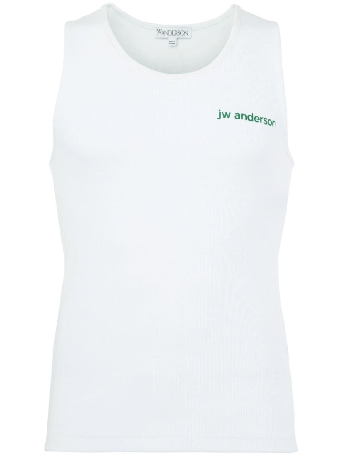 

JW Anderson топ из джерси с вышивкой, белый