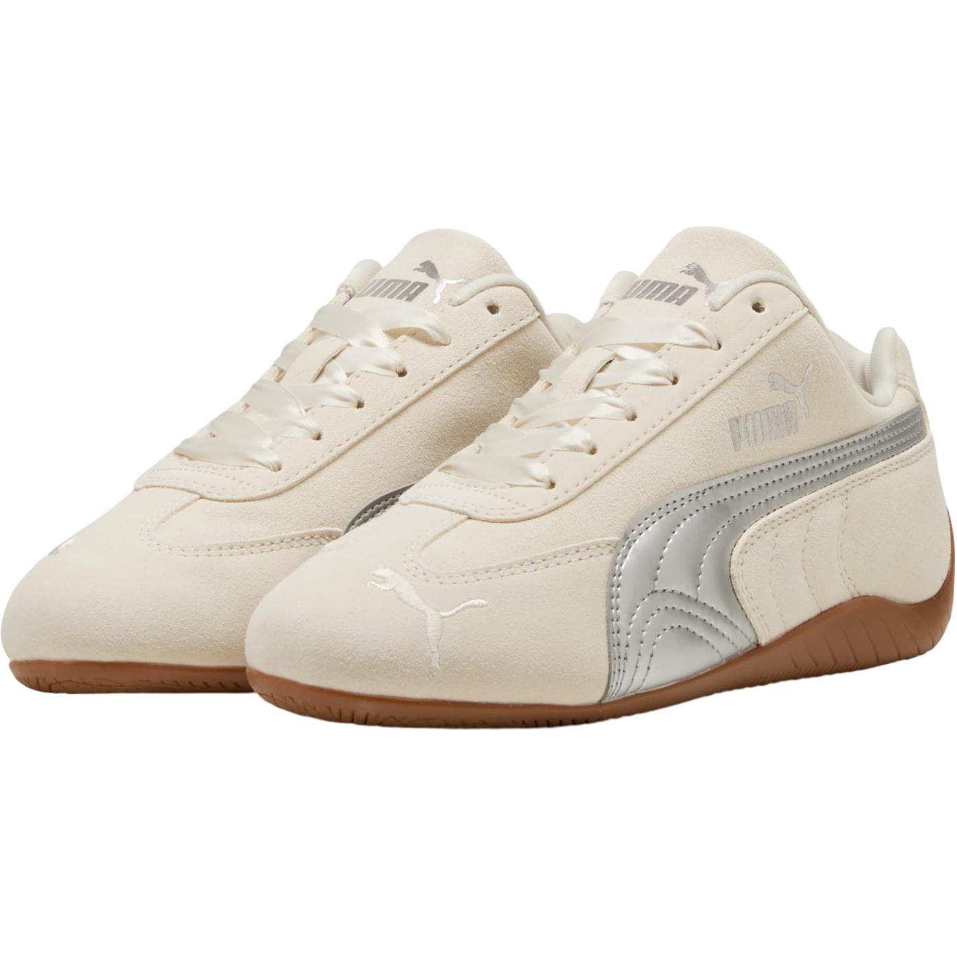Speedcat Low top детские повседневные кроссовки Beige для подростков PUMA, бежевый — фото 4