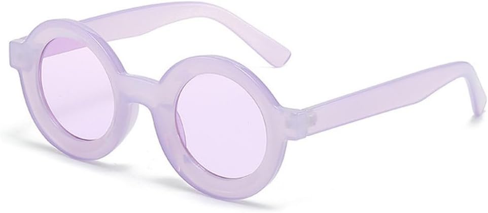 

Винтажные круглые солнцезащитные очки для женщин, для активного отдыха, защита от УФ-излучения UV400, мужские солнцезащитные очки в стиле панк, модные солнцезащитные очки, SUN976 Generic, Purple